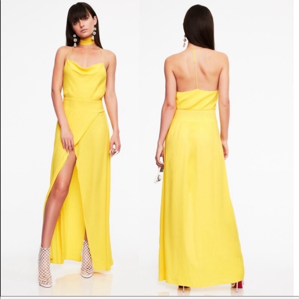 AFRM Yellow Maxi Dress